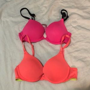 two victoria secret bras